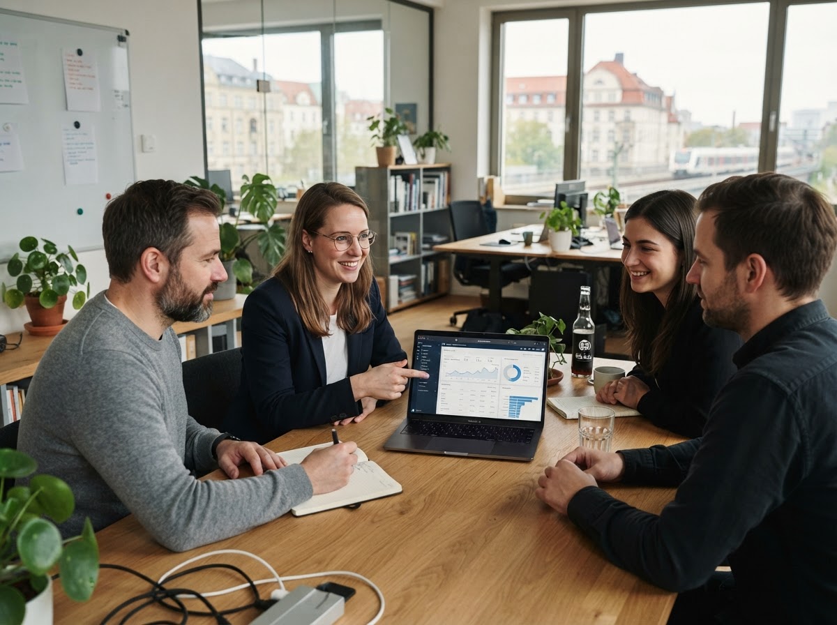 Xelura Nuzare Team bei der Entwicklung von Analysemodellen